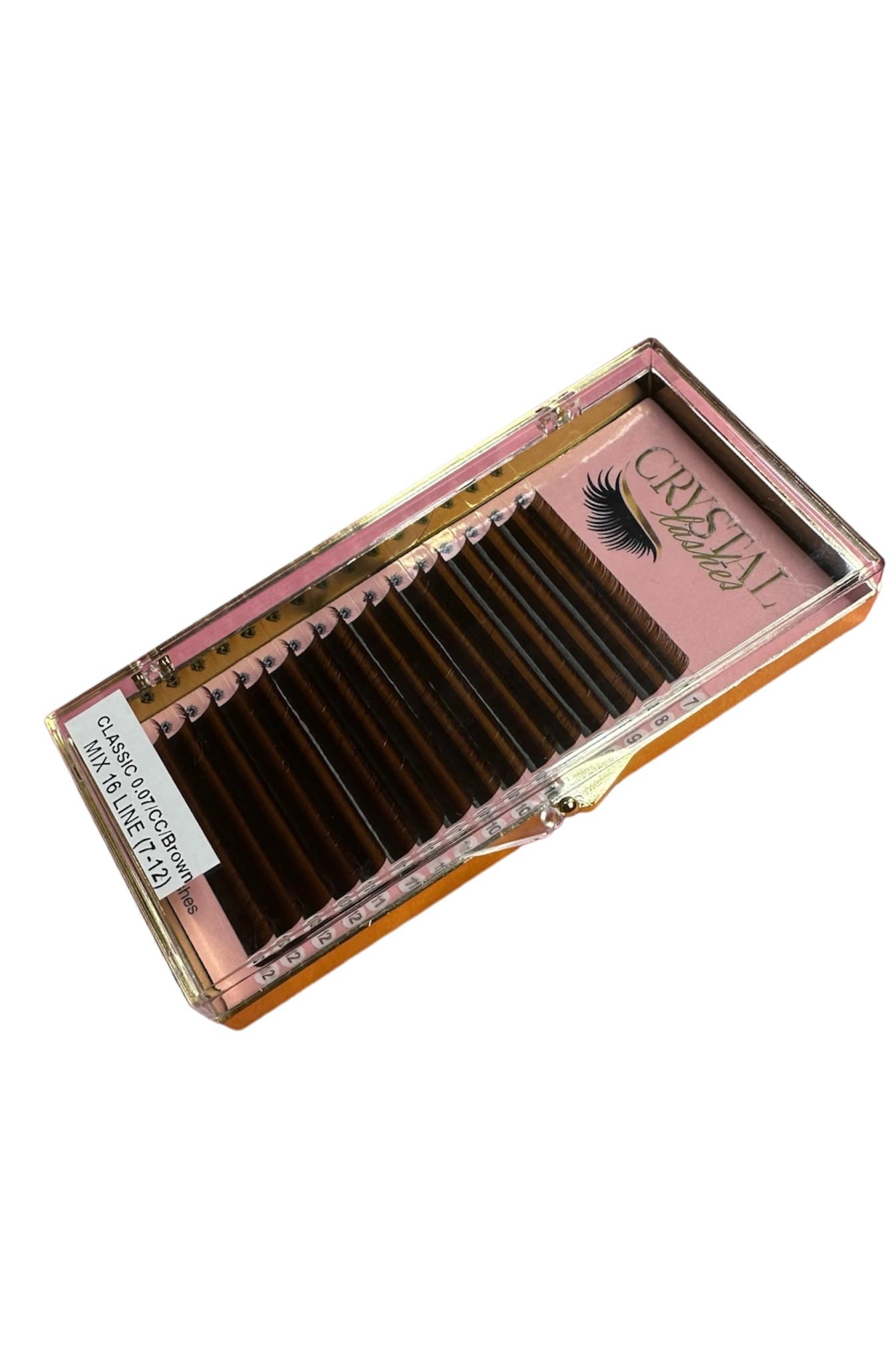 Extensii gene MIX (7mm-12mm) 0.07/CC Brown